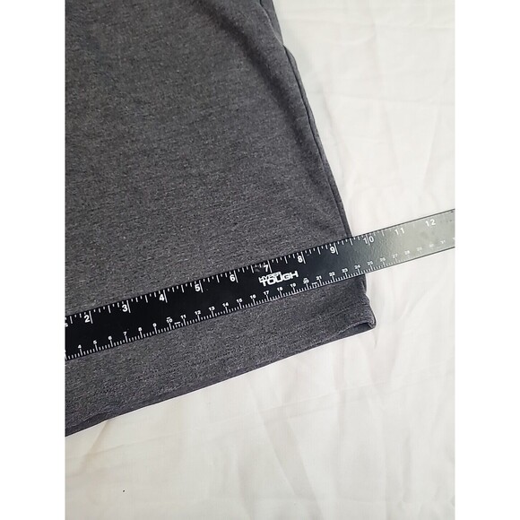 Cato Women's 22/24W Plus Heather Gray Cropped Pull‎ On Pants Wide Leg Stretch - Picture 9 of 9